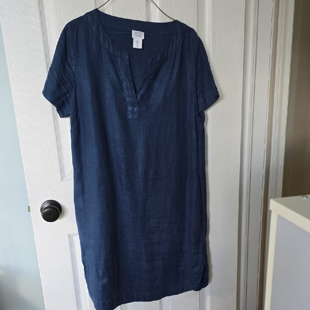 Sigrid Olsen Denim Blue Linen Garment
